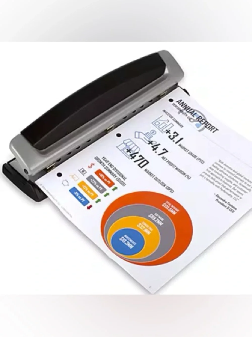 3-Hole Paper Hole Punch, Swingline Precision Pro, 10 sheet capacity